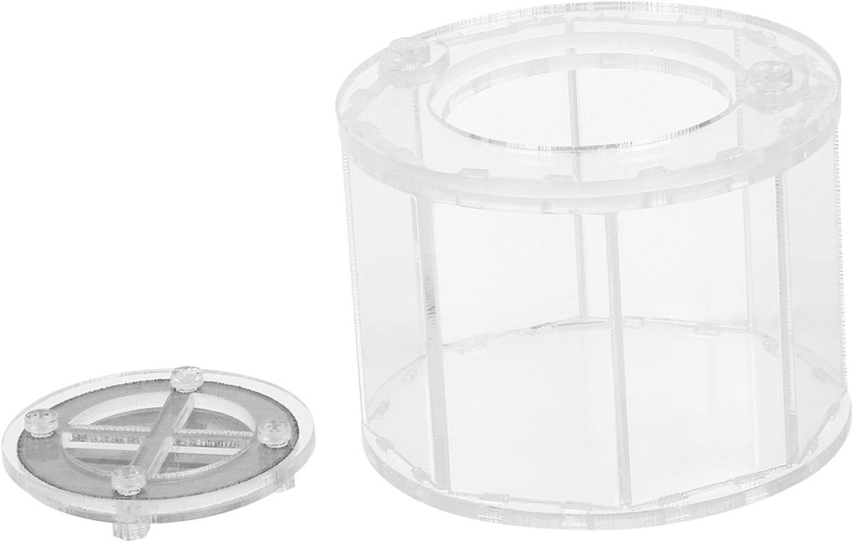 Reptielen Kweekbox - Terrarium Container - Huisdier Observatie - Volledig Transparant - 8 x 8 x 6 cm - Transparant