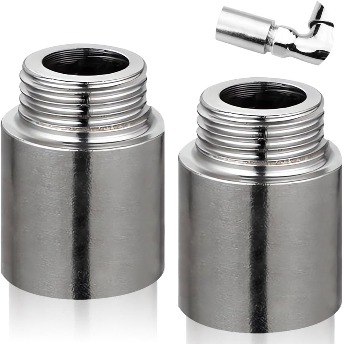 Dailygoods - Tapverlenging 2 Stuks 3/4 Inch x 40 mm Verbindingsstuk