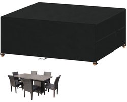 VANSHEIM Afdekking voor tuinmeubels voor buiten, waterdicht, uv-bescherming 420D Oxford-weefsel, hoezen voor tuinmeubelen, tafels en stoelen, 230 x 110 x 75 cm