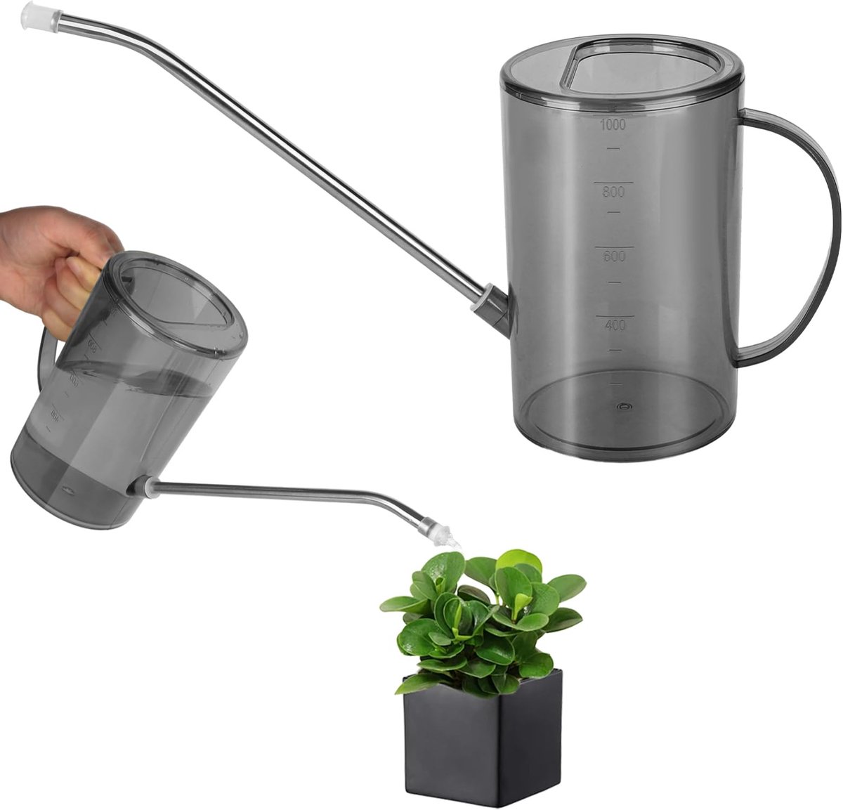Dailygoods - Gieter met Lange Spout voor Binnenplanten - 1.0L Capaciteit