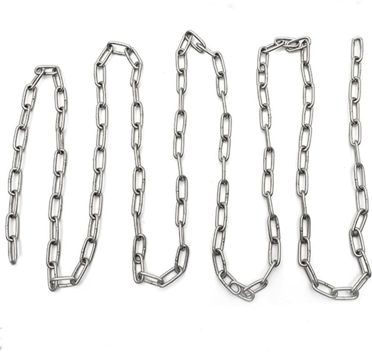 Dailygoods - Roestvrij stalen ketting 8 m - Zware gelaste schakels voor veelzijdig gebruik