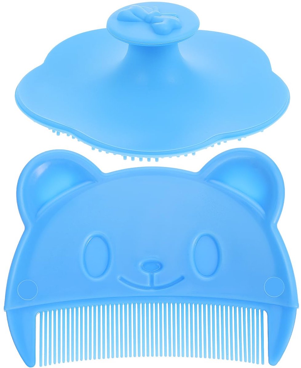 Dailygoods - Babyborstel Melkkorf Verwijderen - Zachte Siliconen Kam voor Babyverzorging