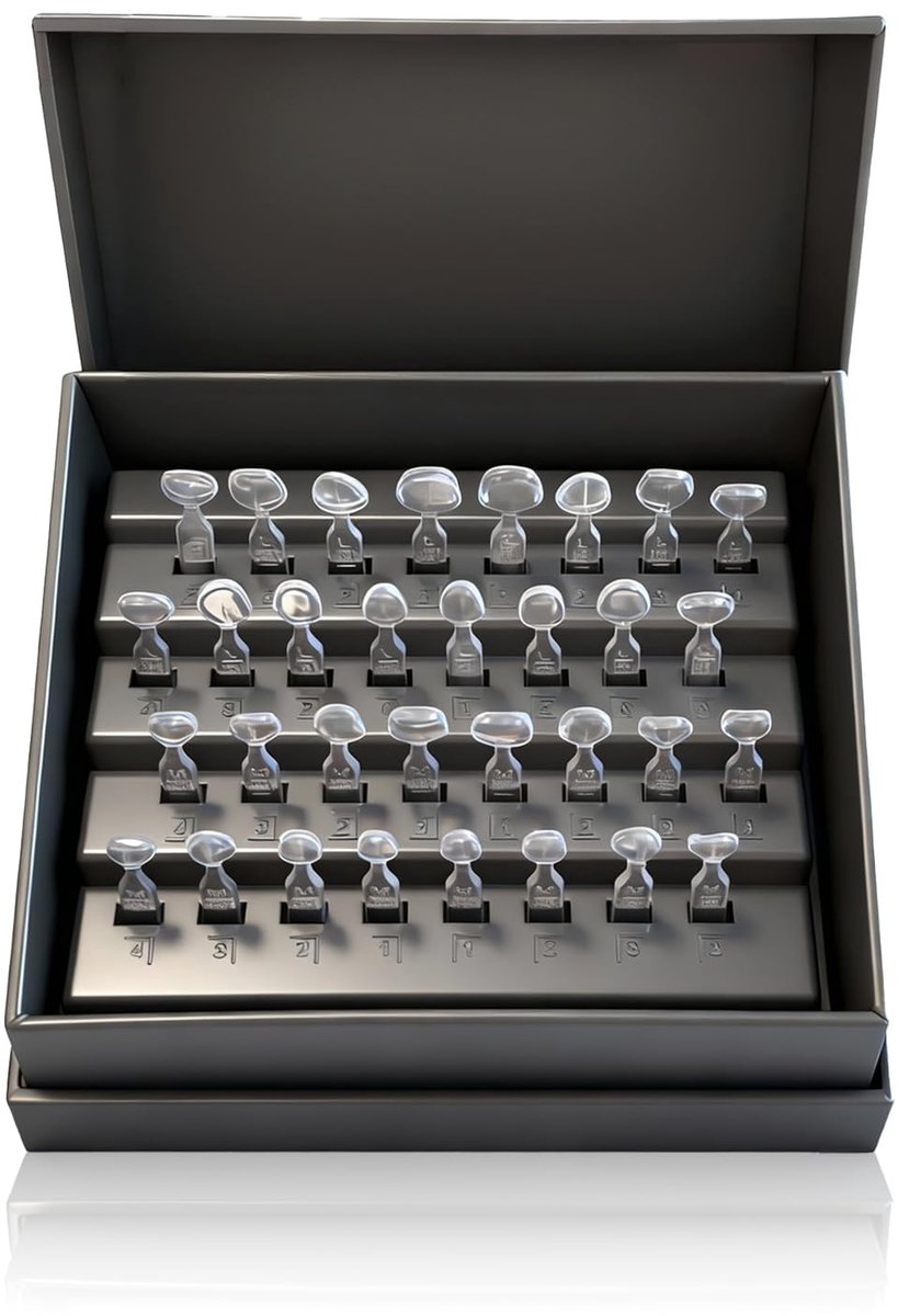 Dailygoods- Fineermal Kit Hittebestendig - Tandheelkundige Composiet - 32 Stuks - Eenvoudig te Installeren - Veilig Harsmateriaal - Geschikt voor Dagelijks Gebruik - Tandheelkundige Mal