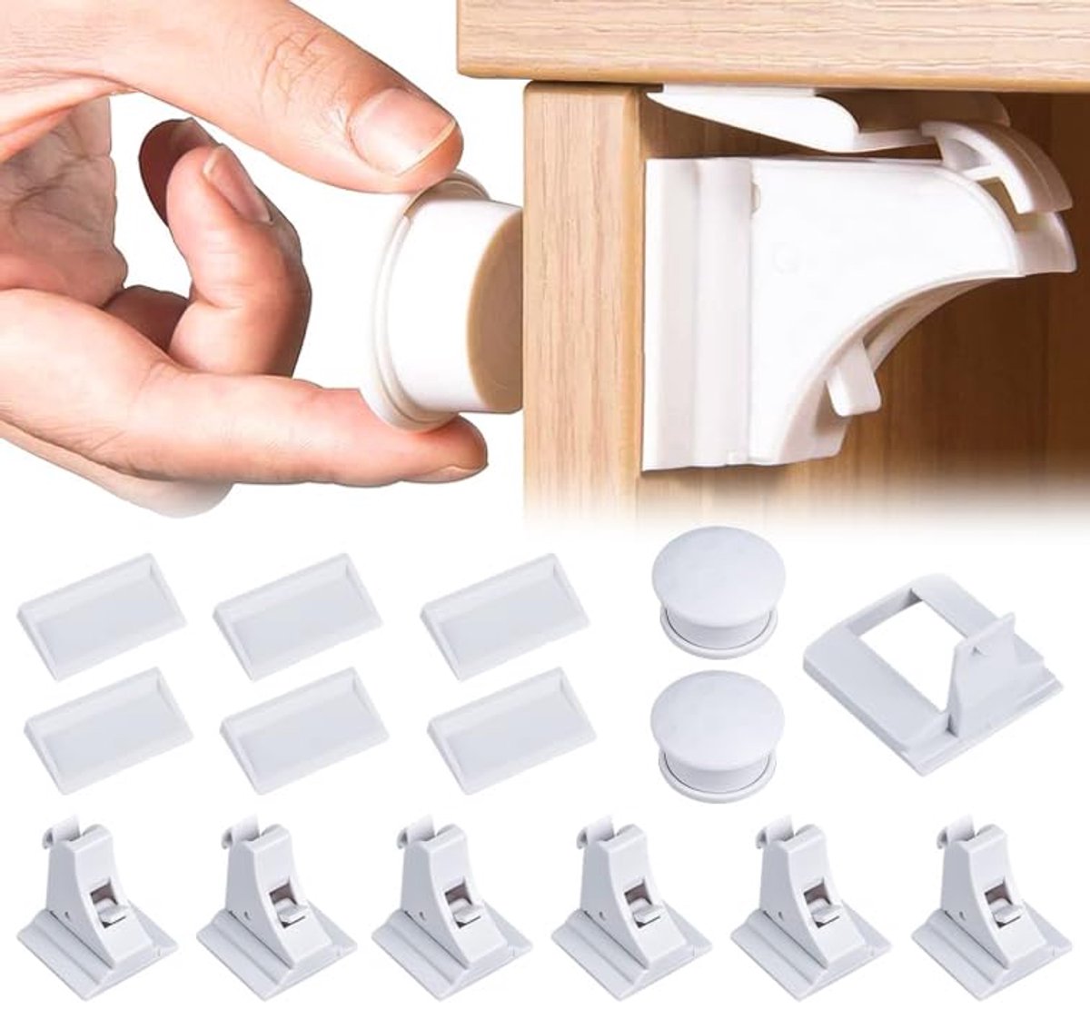 Dailygoods - Babyveiligheid Magnetisch Kastslot - Onzichtbare Beveiliging voor Kinderen