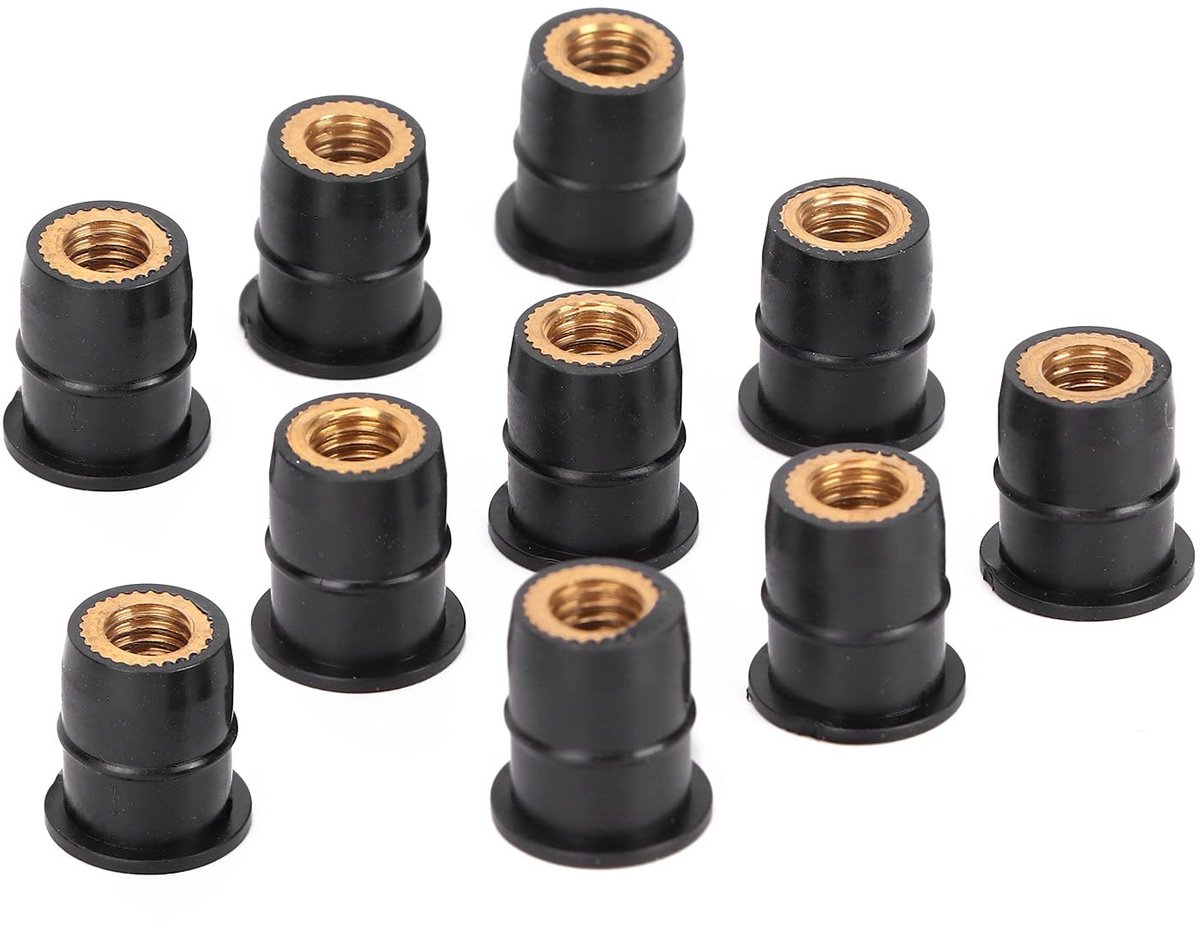 Dailygoods- Motorruit Waterdichte Afdichting - M6 Rubber Moeren - Trillingsisolatie - Eenvoudige Installatie - Premium Kwaliteit - Langdurig Gebruik - Schachtmoer