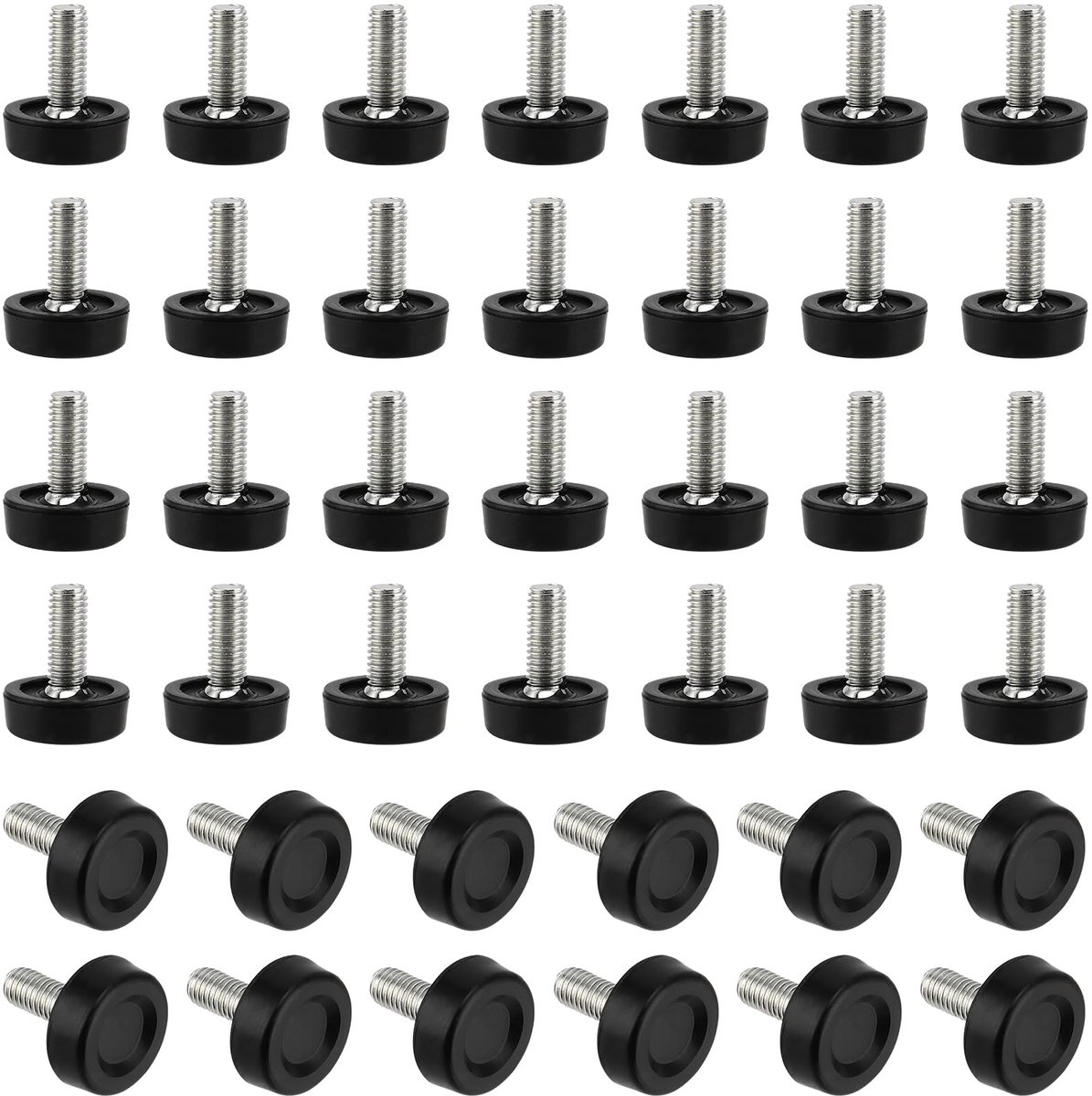 Dailygoods - 40 Stuks Verstelbare M8 Tafelvoeten - Hoogteverstelling
