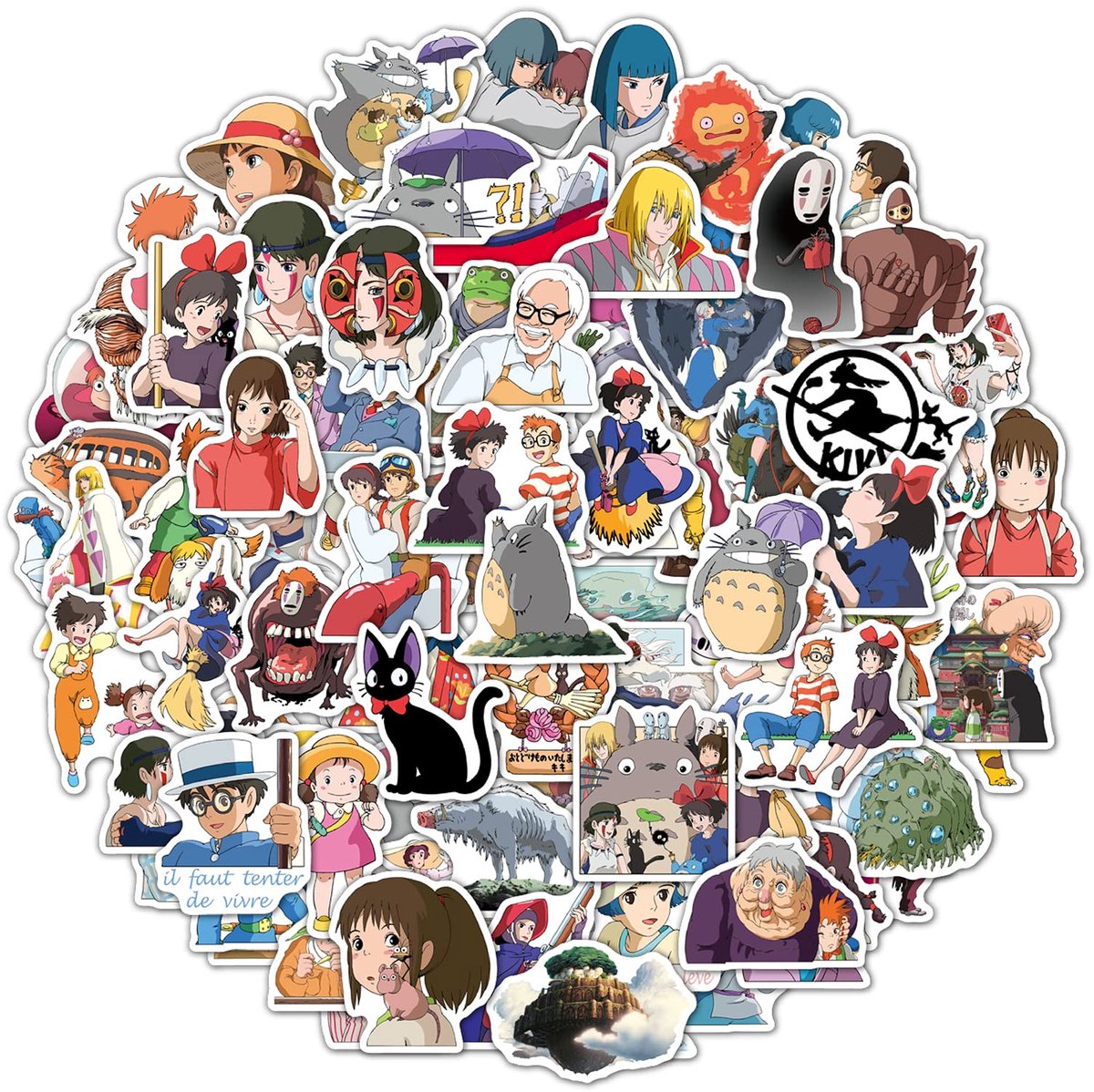 Dailygoods- Stickers 100 Stuks - Waterdichte Vinylstickers - Totoro Stickers - Decoratie voor Laptop/Auto/Fiets - Hoogwaardige Kwaliteit - Innovatieve Ontwerpen - Decoratiestickers