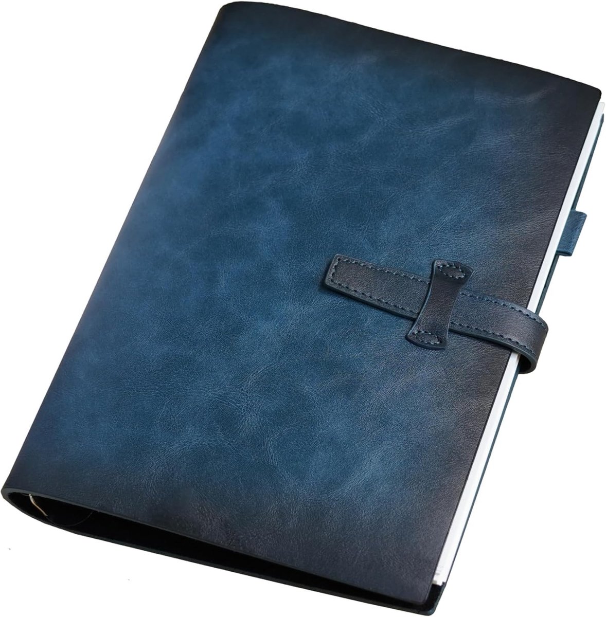 Dailygoods - Refillable A5 Notebook met Lederen Ringbinder - Duurzaam en Vintage Organiser
