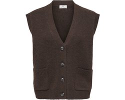 JDY - JDYSUPER S/L V-NECK VEST KNT Dames Trui