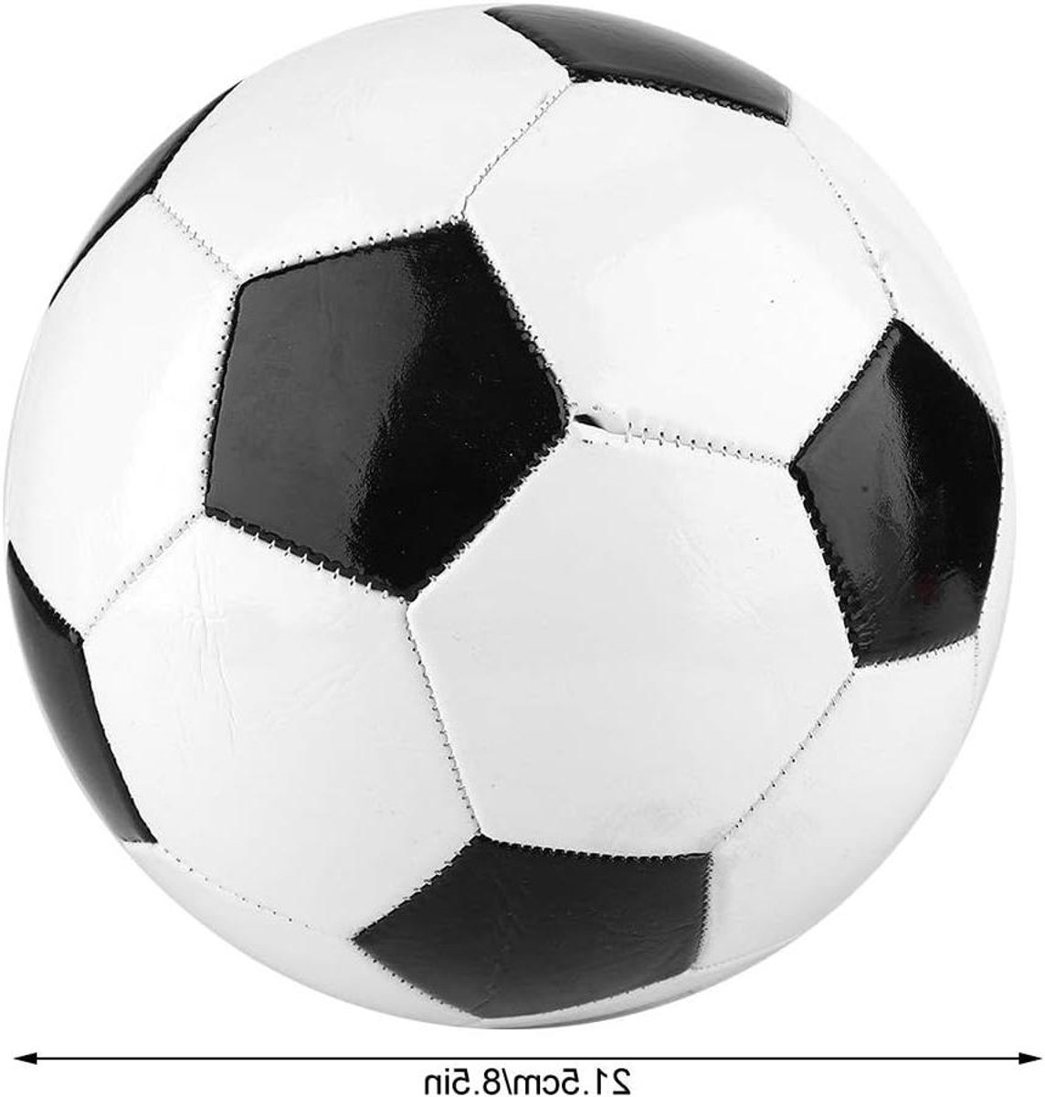 Voetbal Maat 5 - Trainingsvoetbal Wedstrijdbal - Sporten en Trainen - Verbeterde Stabiliteit Nauwkeurigheid - Standaard Maat 5 - Wit