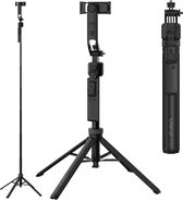 Ulanzi TT23 Auto-Tracking Selfie Stick Statief - Met Gebarenbediening - Zonder App - Aluminium - Zwart