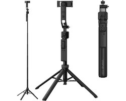 Ulanzi TT23 Auto-Tracking Selfie Stick Statief - Met Gebarenbediening - Zonder App - Aluminium - Zwart