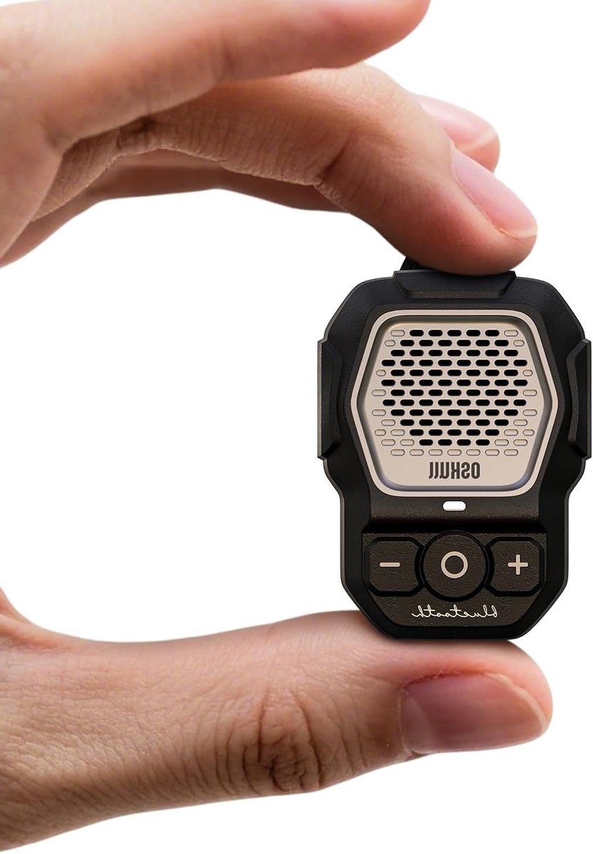 Draagbare Bluetooth-luidspreker - Clip-on speaker - Muziek en Bellen - IP56 Waterbestendig - 7.11 x 4.83 x 3.58 cm - Zilver