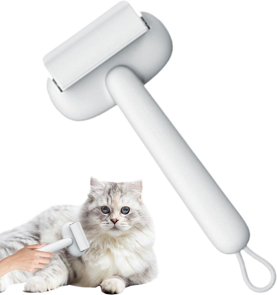 Huisdieren ontharingskam - Kattenkam puppykam - Vacht verzorgen - Ronde tandjes ontwerp - 24 cm - null