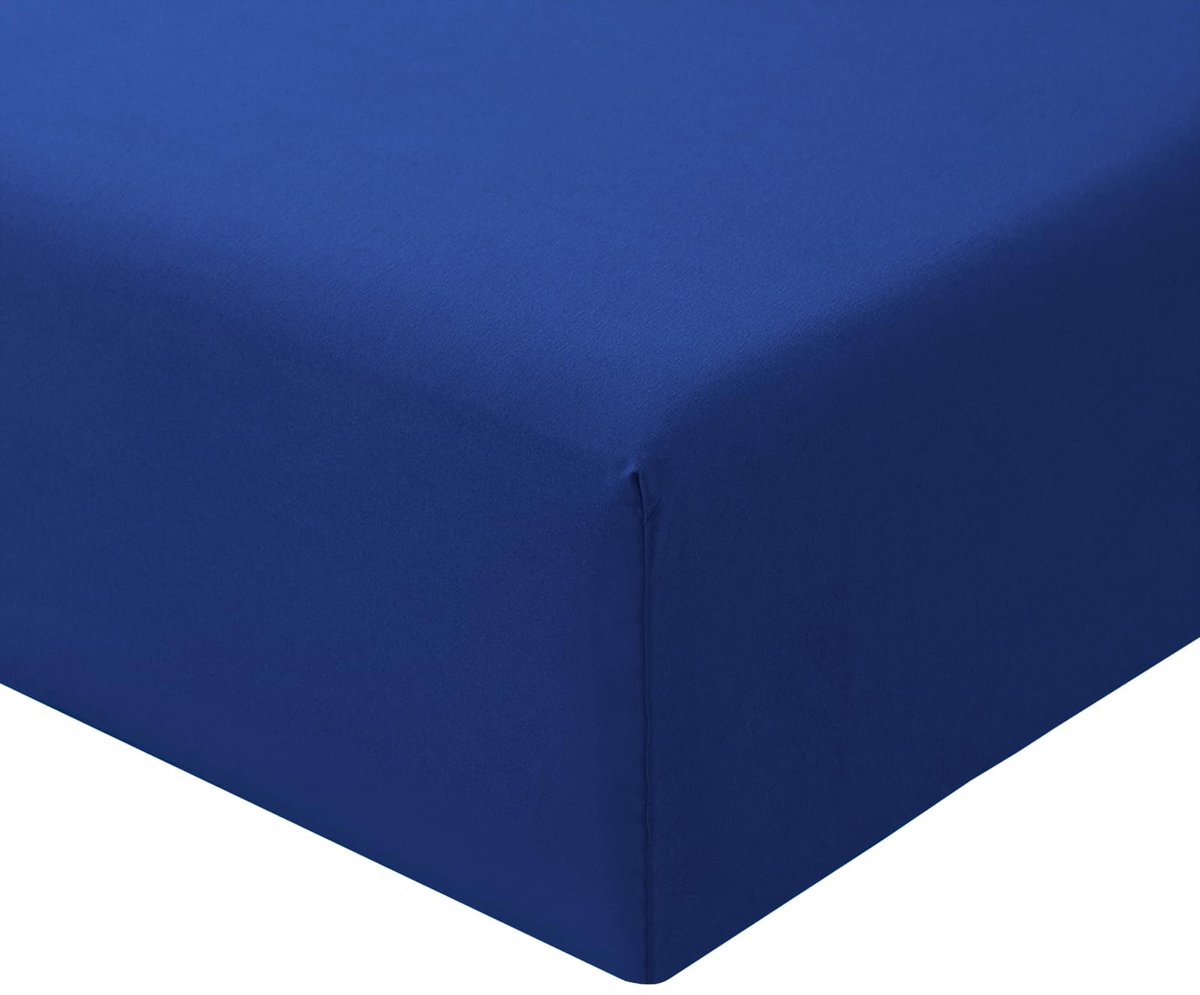 SnelShoppen - Hoeslaken 180x200cm Koningsblauw - Oeko Tex Microvezel Bedlaken met Diepe Zak van 30 cm voor Perfecte Pasvorm - Ideaal voor Slaapkamer,