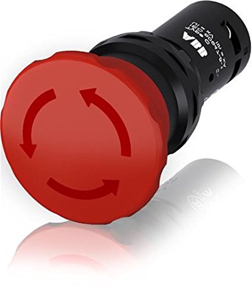 Noodknop - Noodstop schakelaar - Veilige uitschakeling - IP66 bescherming - 1 eenheid - Rood