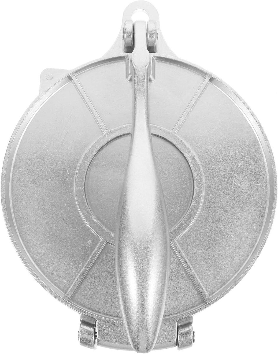 Tortilla Pers - Quesadilla Maker - Mexicaans Eten Maken - Heavy Duty Aluminium - 20 cm - Zilver