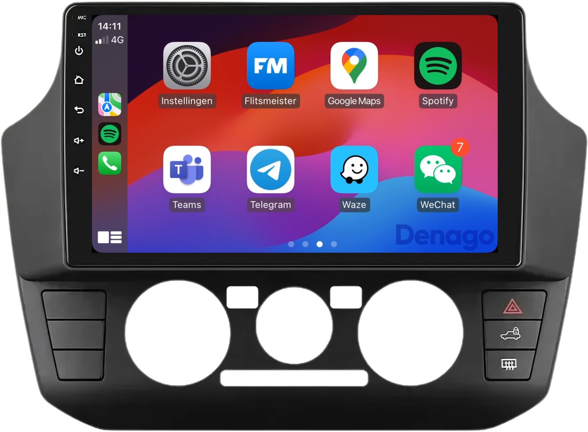 CarPlay autoradio geschikt voor Volkswagen Up | 2017 t/m 2023 | Android 13 | 9 inch | Draadloos Apple CarPlay & Android Auto | 2GB + 32GB | QuadCore processor | Denago DNG-A260 | 2025 model | 2017 2018 2019 2020 2021 2022 2023 | Bluetooth & Wifi