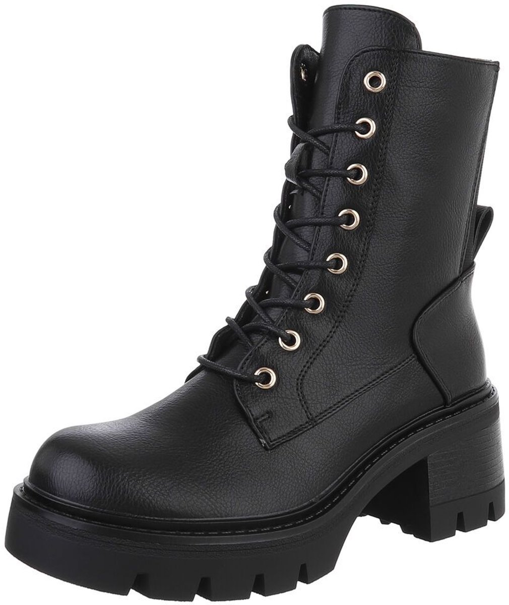 Veterboots met profielzool - dames Mt:38