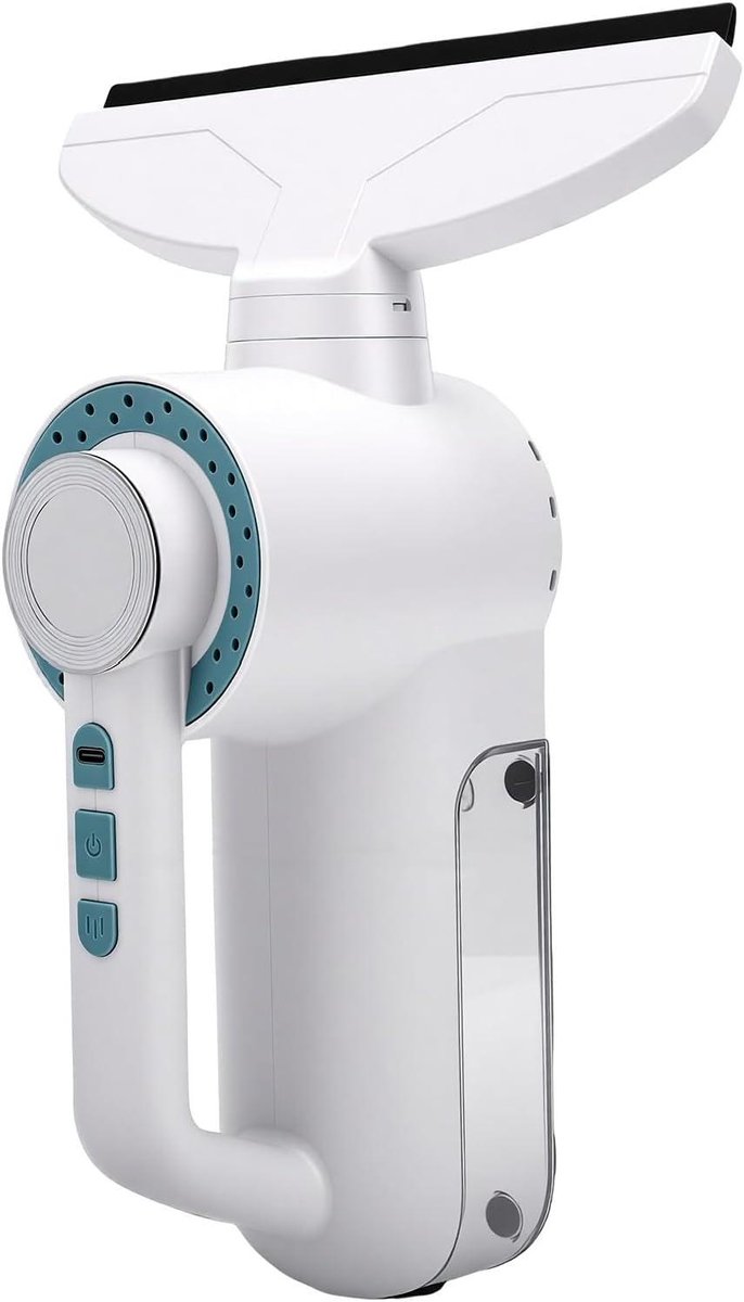 Draadloze Raamwisser - Elektrische Zuiger - Glas Reinigen - Water Opvang - 3000 mAh Batterij - Zwart