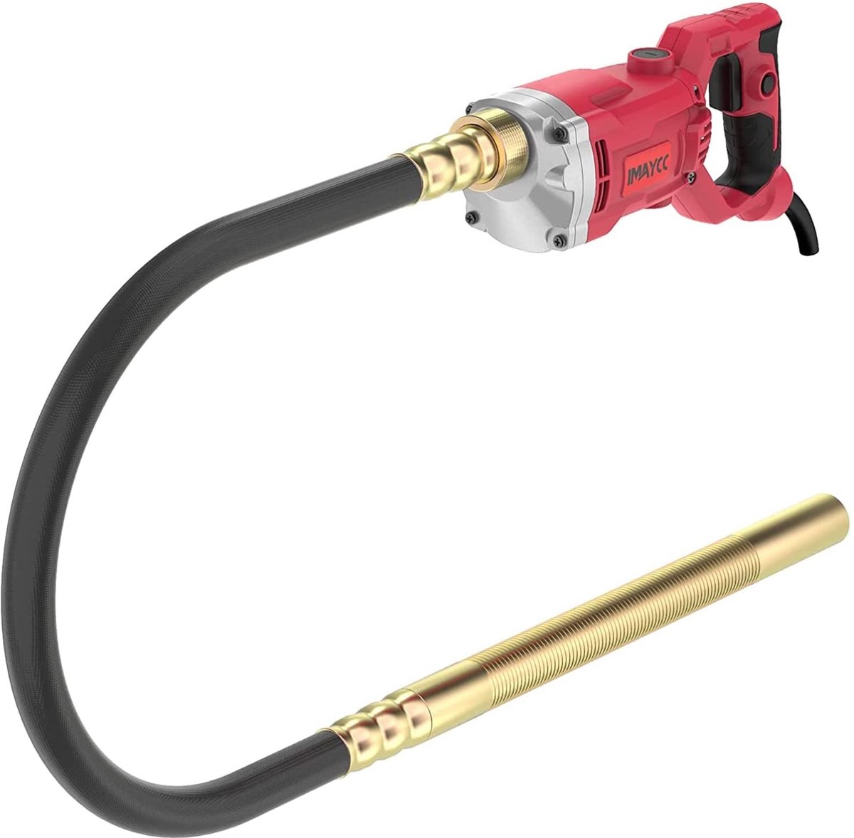 SnelShoppen - IMAYCC Beton Vibrator 1500 W - Professionele Vibrerende Flescillator met 4200 omw/min en 2 m Trilstaaf voor Wegenbouw, Tunnels, Bruggen