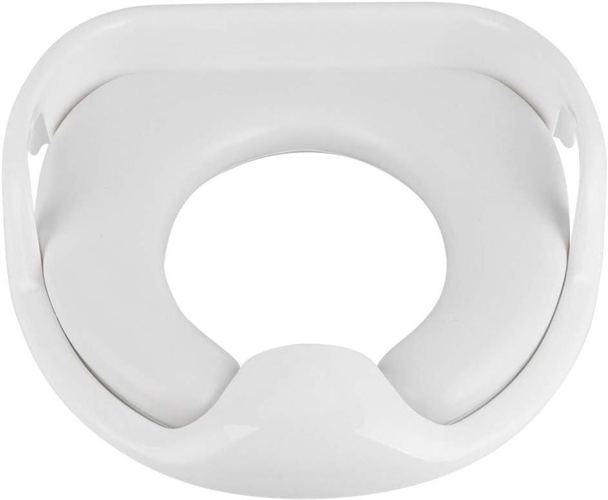 Zindelijkheidszitje Kind - Toiletverkleiner Zacht - Zindelijkheidstraining - Universeel Antislip - 32x30 cm - Wit