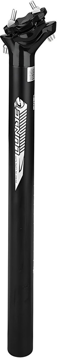 SnelShoppen - Fietszadelpen 27.2/30.9/31.6mm Aluminium Zadelpen 350mm/400mm met Vering voor Mountainbikes en Racefietsen - Zwart - 30.9 * 400mm