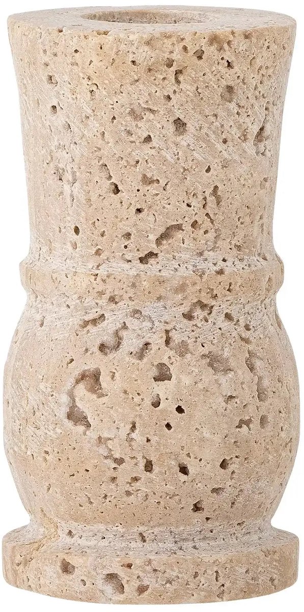 Bloomingville Kandelaar travertin nature Ilise 10cm [gid://shopify/Metaobject/297300001103]