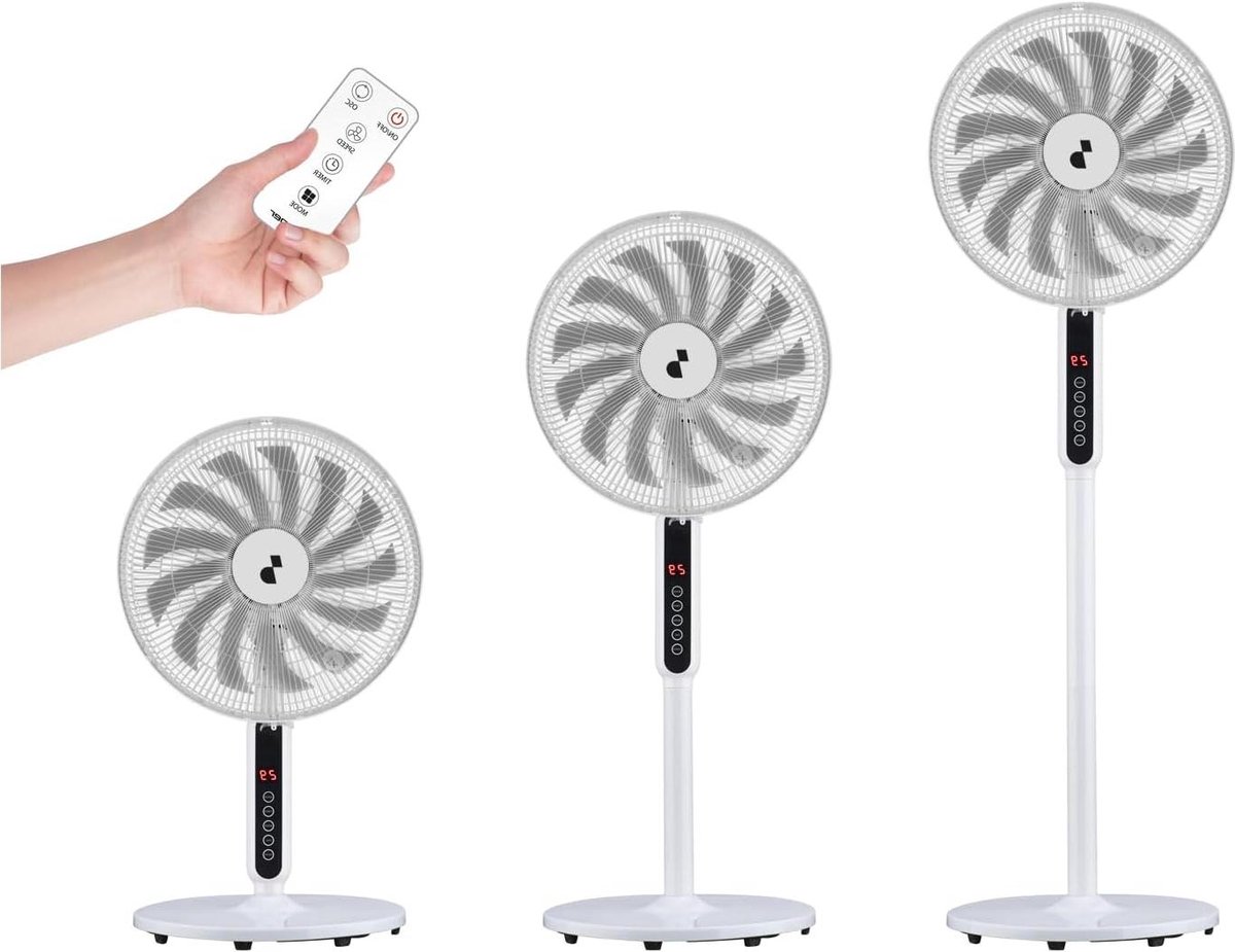Staande Ventilator - Torenventilator Ventilator - Ruimte Koelen - 13 Bladen - 41 cm - Wit