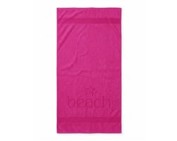 Serviette de plage Zohome Turtle Beach - 100x200 cm - 100 % Coton - Rose - Drap de bain - Serviette de plage - Serviette de plage