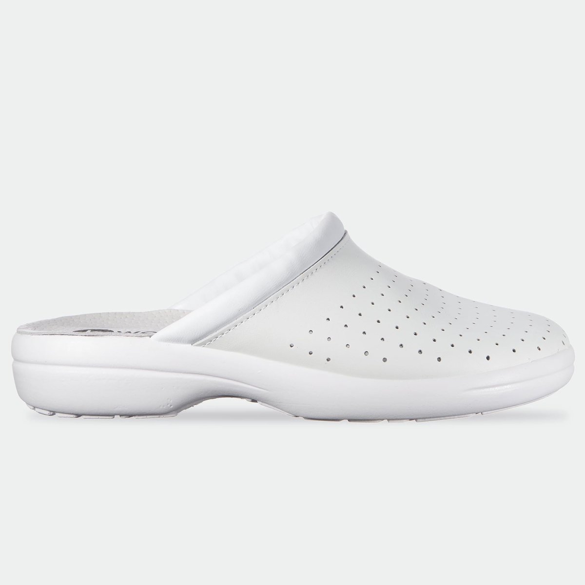 SnelShoppen - B-well Clogs Dames Antibacterieel Verpleegstersschoenen Werkschoenen Maat 35-46 Wit 38 EU - Ideaal voor Zorg en Verzorging