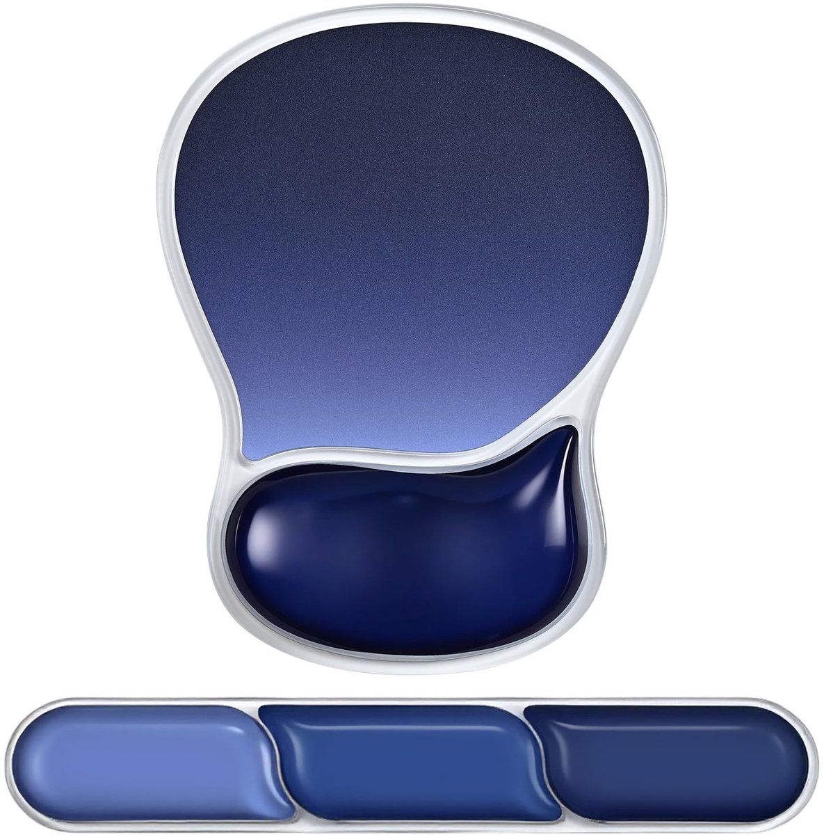 Dailygoods - Ergonomische Muismat met Gel Kussen + Polssteun voor Toetsenbord Set