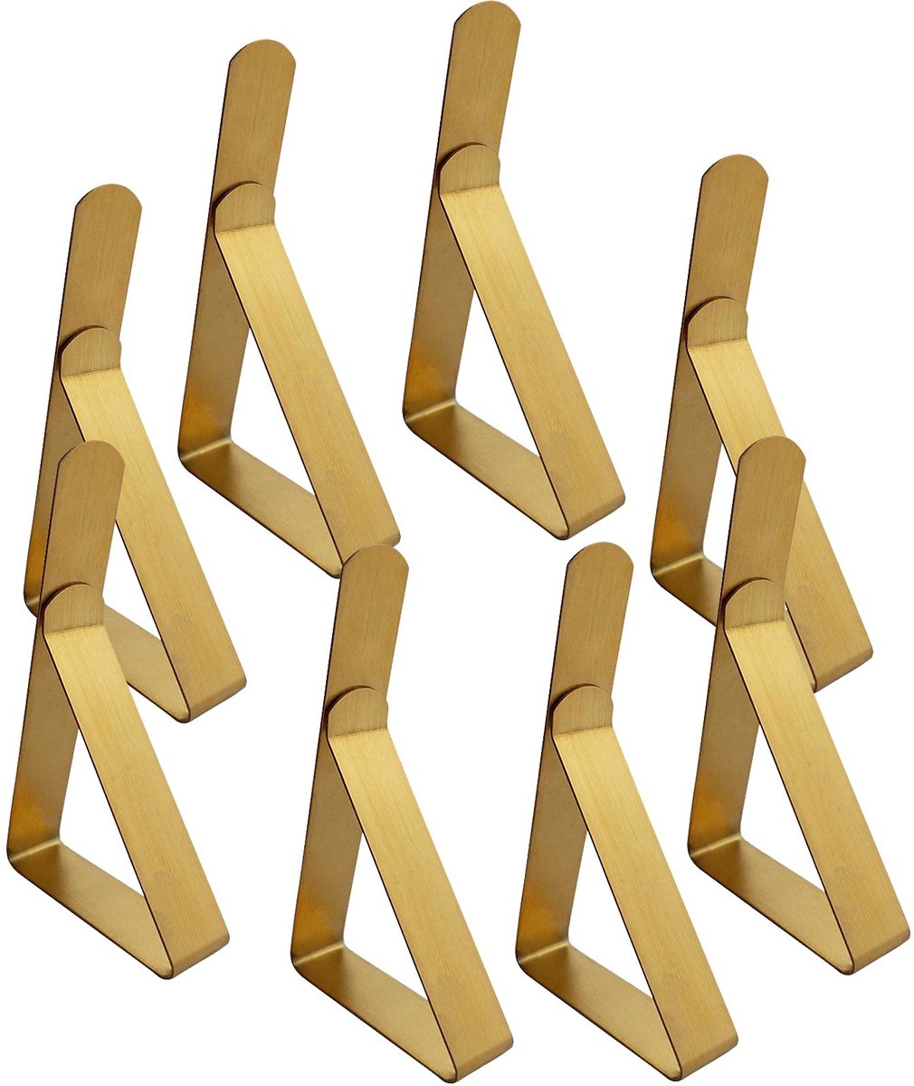 Dailygoods - Tafelkleed Klemmen - 8 Stuks Verstelbare Tafelhouders voor Tafelkleed