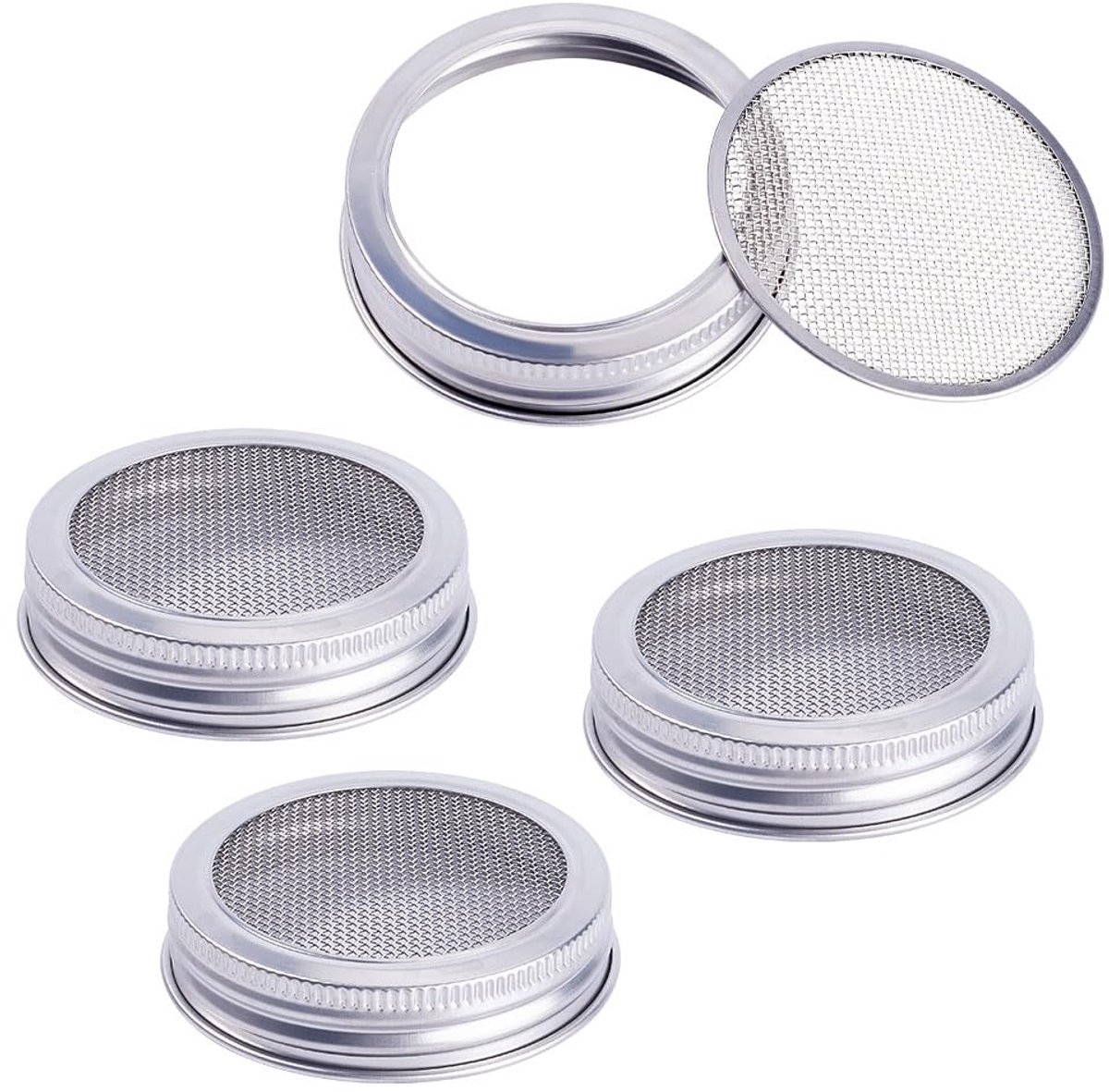Dailygoods - 4-delige Set voor Zaadkieming - Deksel voor Mason Jars