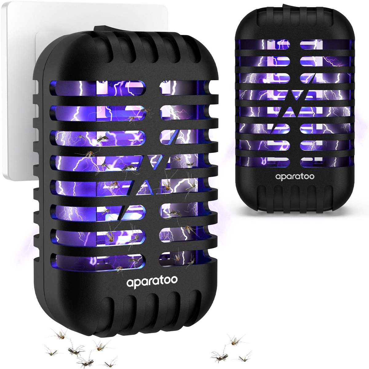 SnelShoppen - Elektrische Muggenlamp 2 stuks - Insectenverdelger met UV-Licht - Stopcontact Muggenlamp voor Vliegen, Muggen, Motten - Ideaal voor Keuk