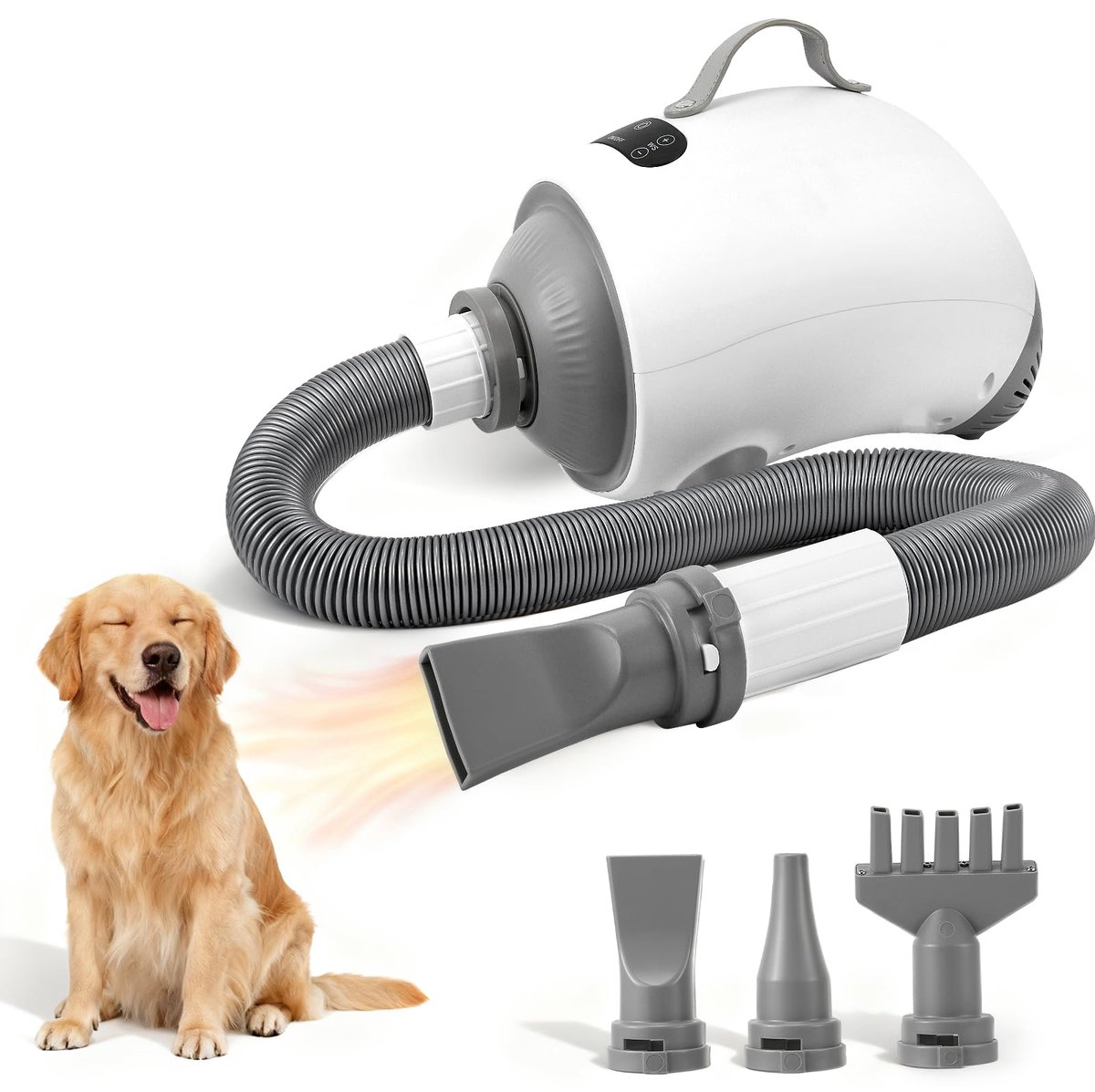 SnelShoppen - Hoyiyobi Haardroger voor Honden, Instelbare Temperatuur en Snelheid, Huisdieren Verzorging Set, Professionele Haardroger voor Honden en