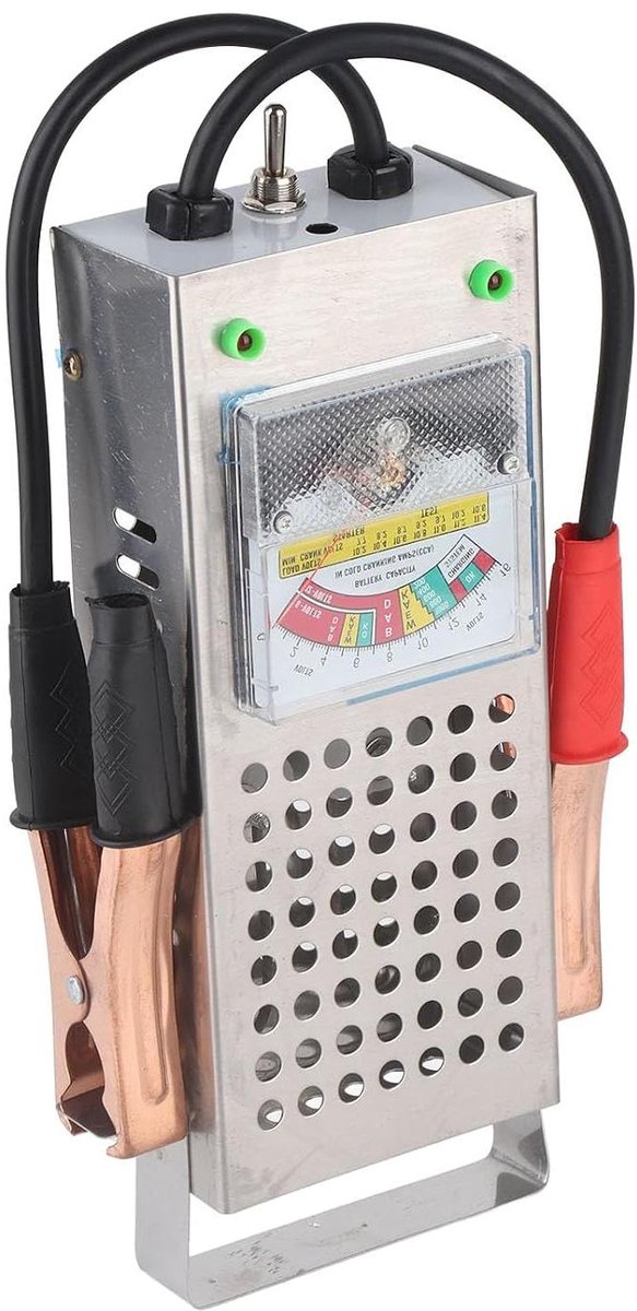 Auto Accu Tester - Accu Analysator Voertuig - Auto Onderhoud - Uitgebreide Analyse - Tot 200 Ah - Zwart