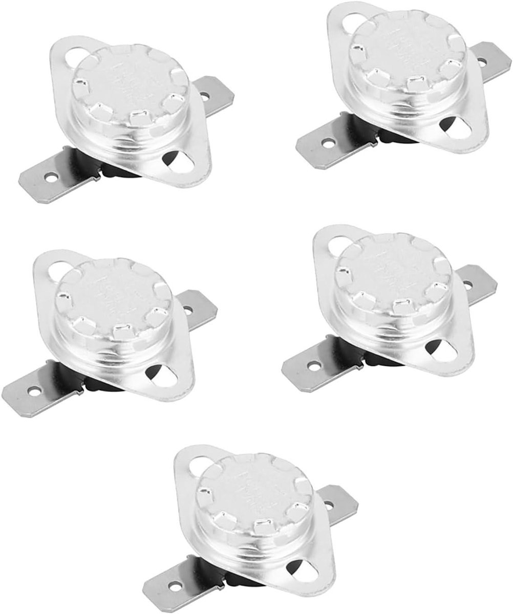 Thermostaat Schakelaar - Temperatuur Schakelaar - Apparaten Beveiligen - Normaal Gesloten - 250V 15A - Zilver