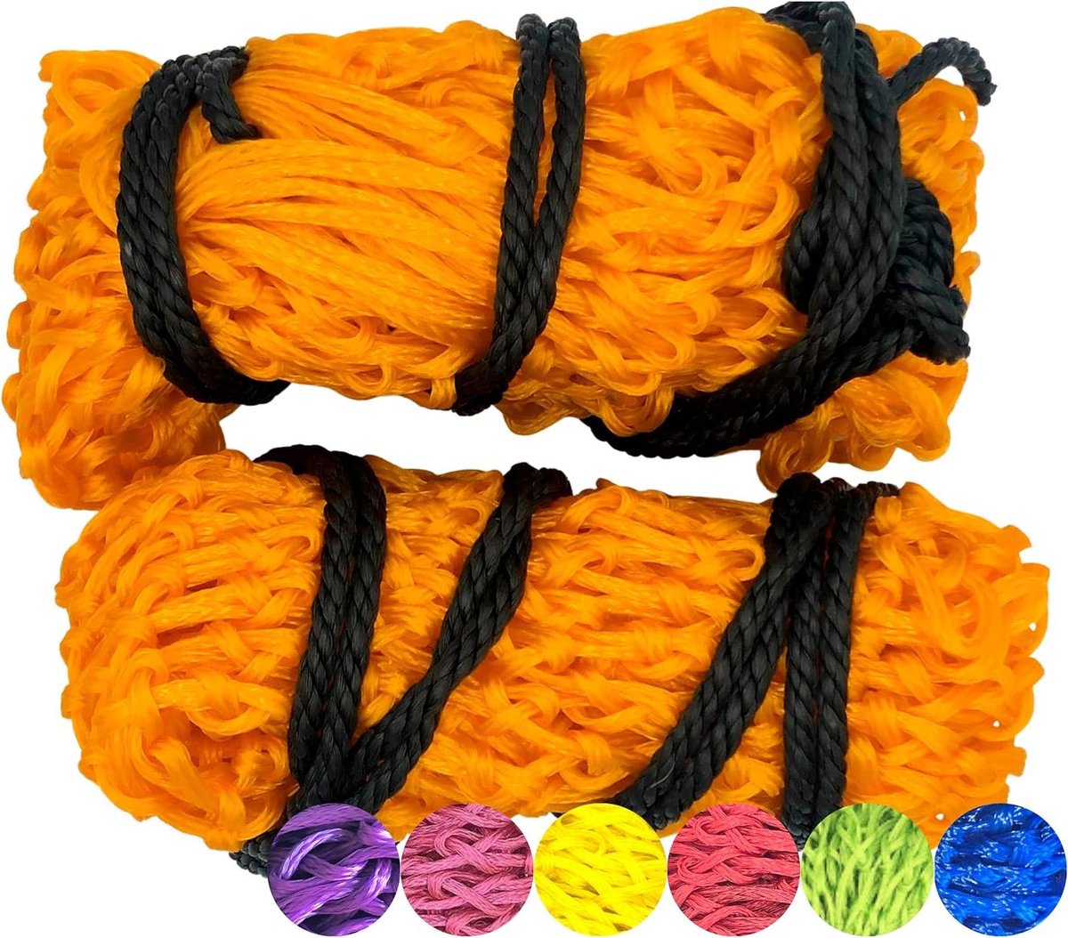 Hooinetten Paarden - Hooinet Paardennet - Langzaam Voeren - Extra Sterk Gaas - 50 inch - Oranje