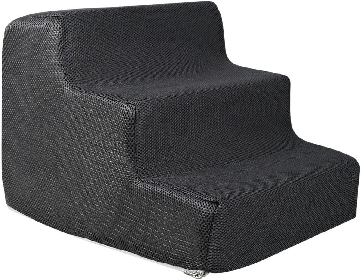 Hondentrap voor Bank - Kattentrapje Antislip - Huisdieren helpen - Gewrichtsverlichting - 40 x 34 x 30 cm - Zwart