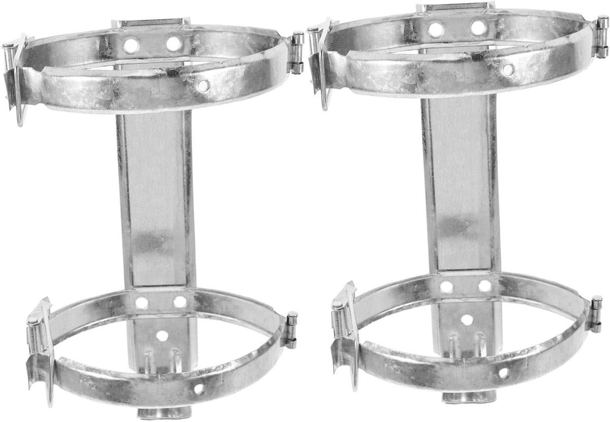 Brandblusser Beugel - Hanger Houder - Veiligheid Thuis - Roestvrij Staal - 24x13x13cm - Zilver