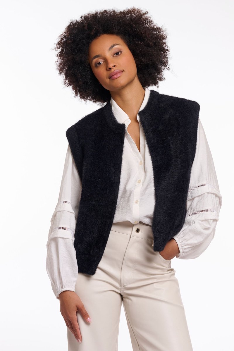 Rino & Pelle Jassen - Elona waistcoat - Zwart