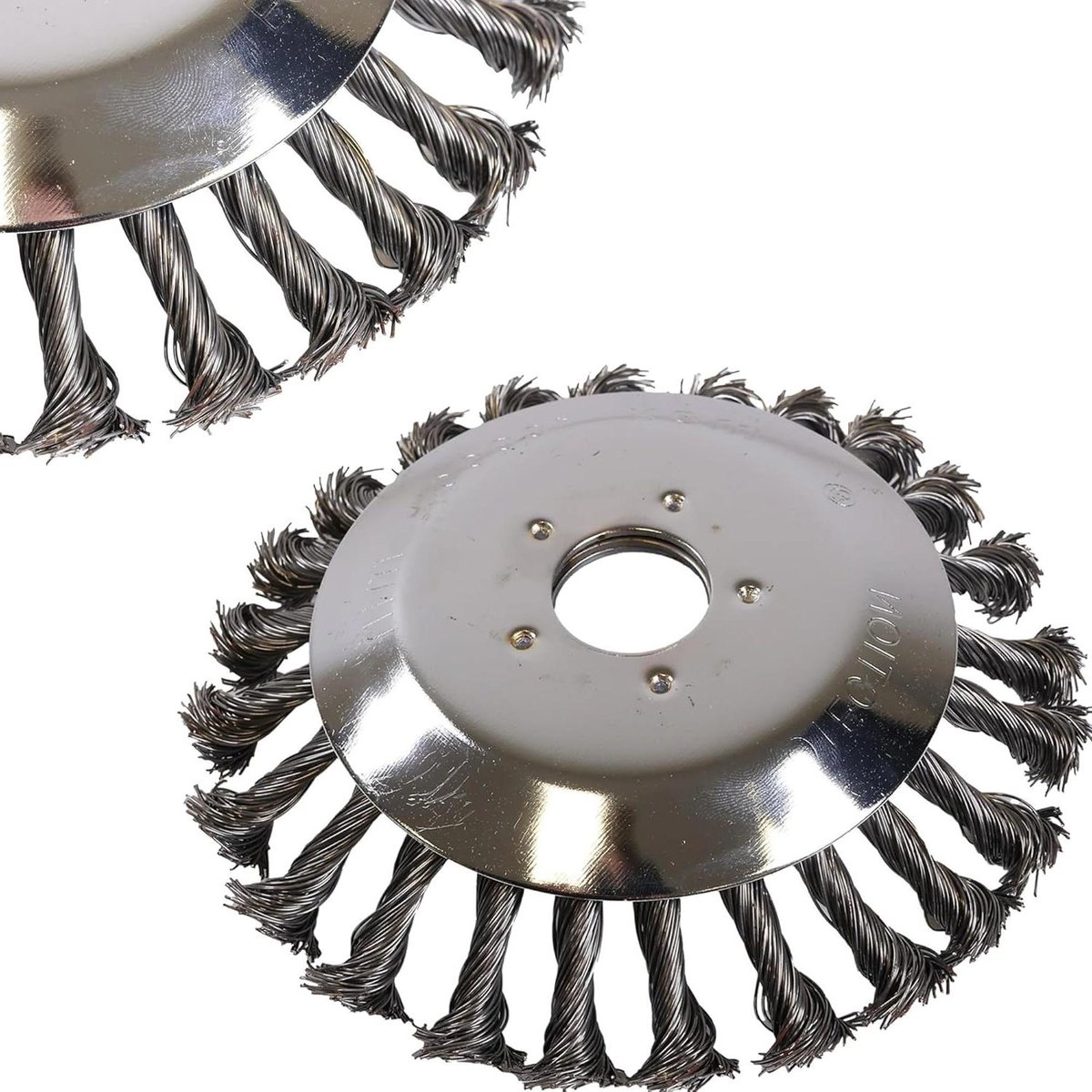 Onkruidborstel Bosmaaier - Wildkruidborstel Grasmaaier - Onkruid Verwijderen - Universele Montage - 15 cm - Zilver