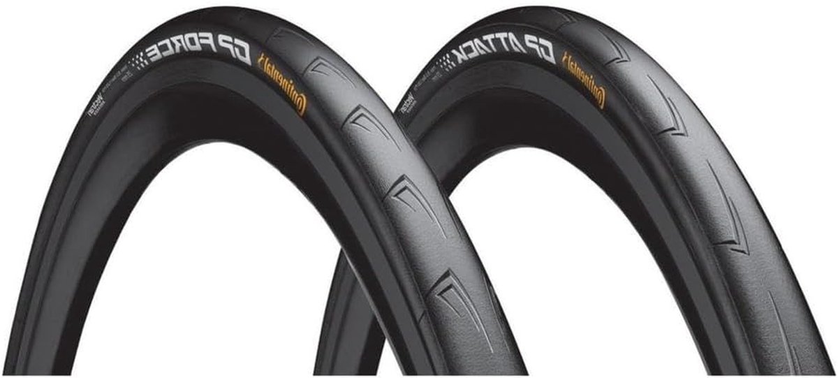 Racebanden Set - Fietsbanden Wielrennen - Sportief Fietsen - Premium Race Kwaliteit - 700 x 23/25C - Zwart