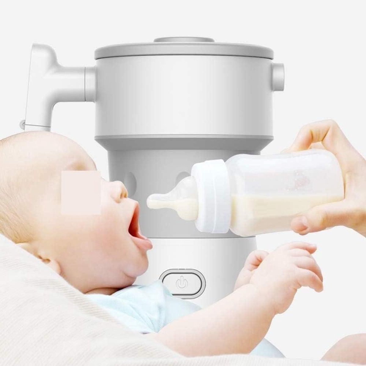 Opvouwbare Waterkoker - Camping Waterkoker - Reizen en Koken - Dubbele Spanning - 800 ml - Wit