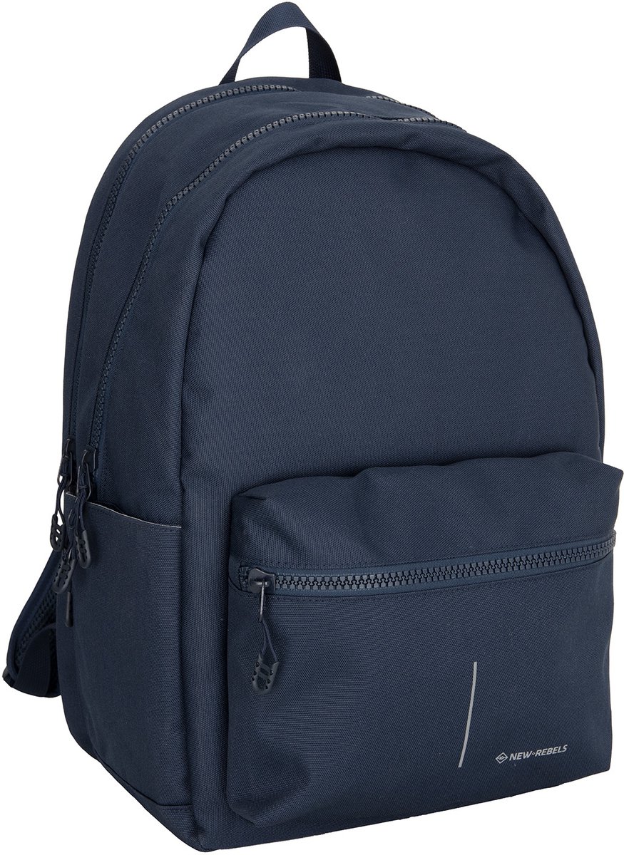 New Rebels Valor Hartley Rugtas 14 Inch Laptop Rugzak Schooltas 900D Polyester 30 x 25 x 45 cm Navy Blue