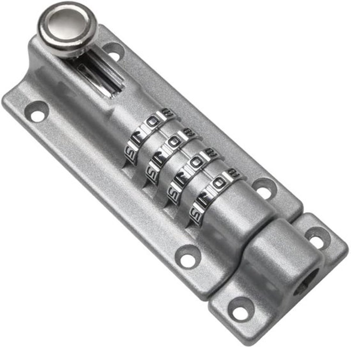 Padbolt 120 mm roestvrij staal met anti-sabotage schroeven - Beveiliging voor poorten en deuren