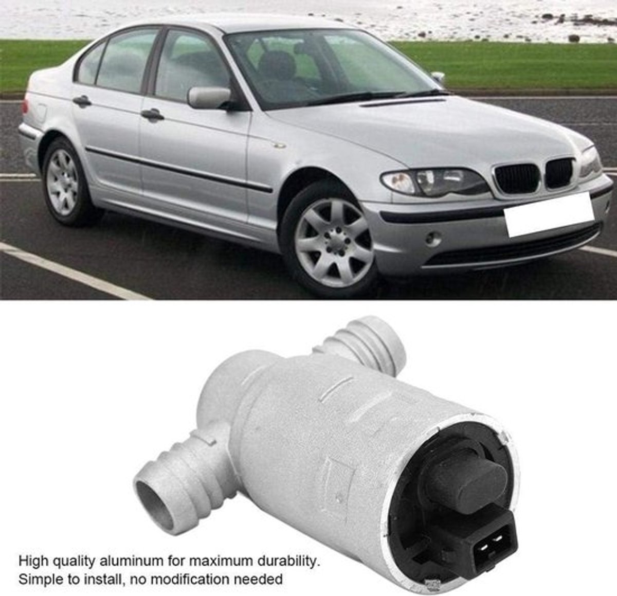 IAC-klep Aluminium Vervanging - Inactieve Luchttoevoer Klep - Geschikt voor 318i/318is/740i/740il - OEM 13411433627 - Hoogwaardig Product - Auto-onderdeel - Luchtregelklep