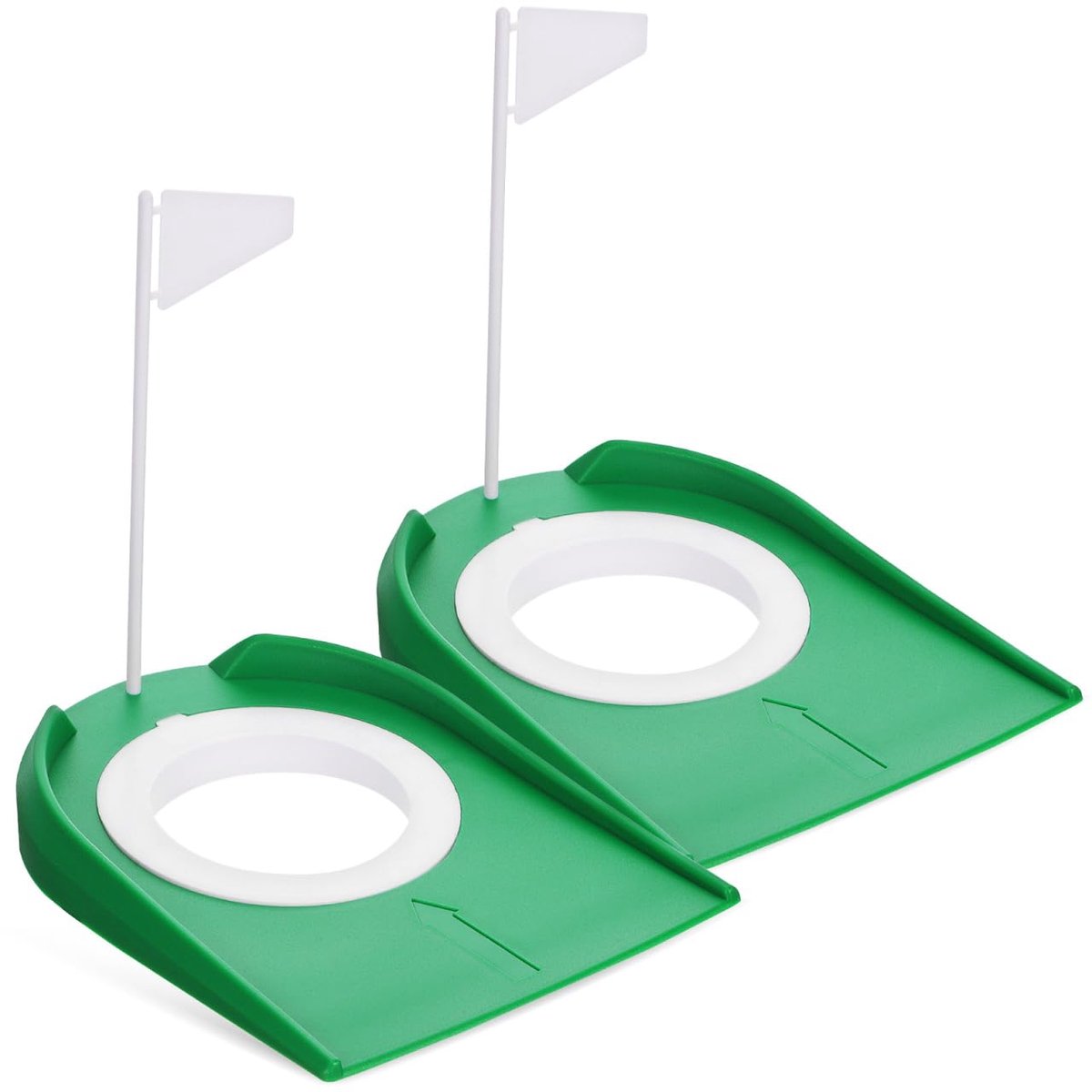 Dailygoods - 2 Stuks Golf Putting Cups - Golftraining Accessoires met Vlag