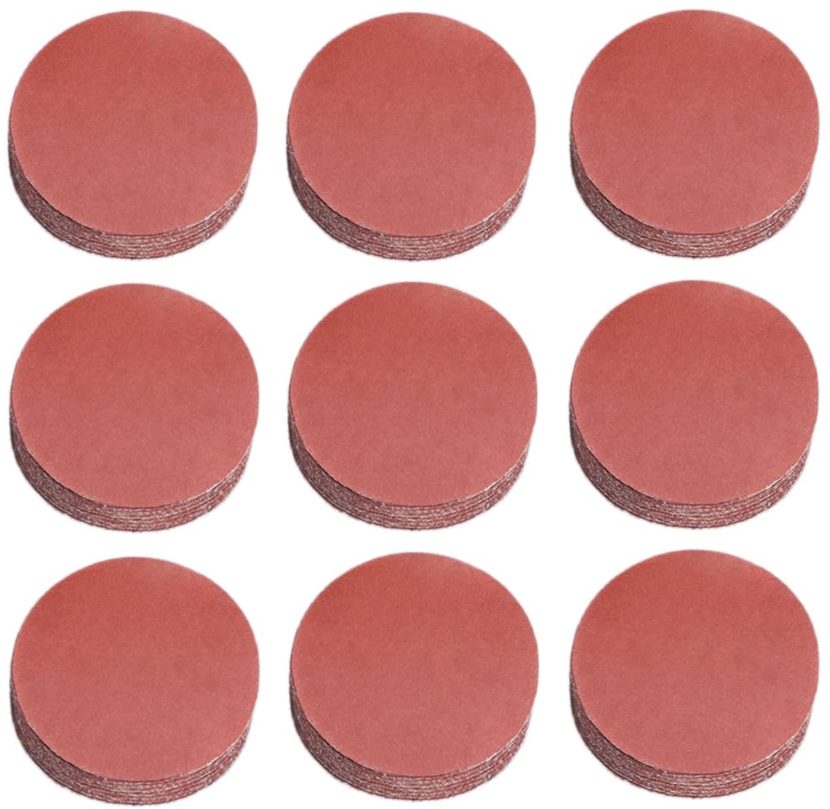 Dailygoods - 120 Stuks Schuurpapier Klittenband 50mm - 120 Korrel Schuurpads